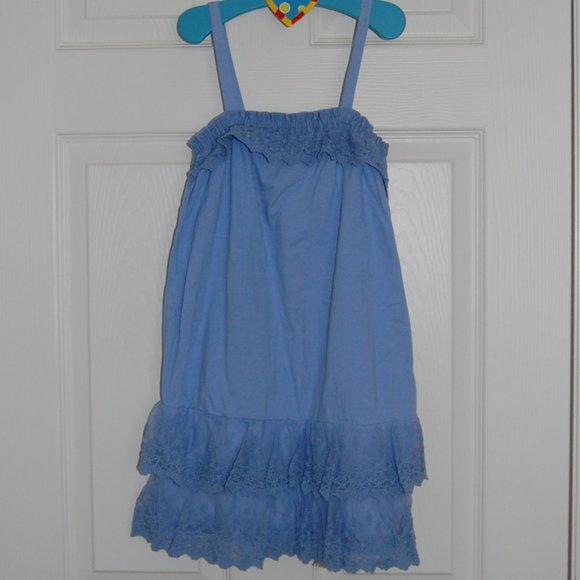 GAP Girls Size M (8), Periwinkle Blue Summer Dress with Adjustable Straps - Picture 1 of 7